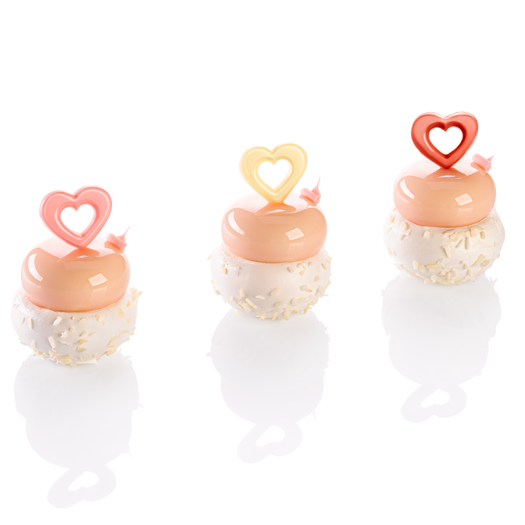 Deser z czekoladowymi sercami