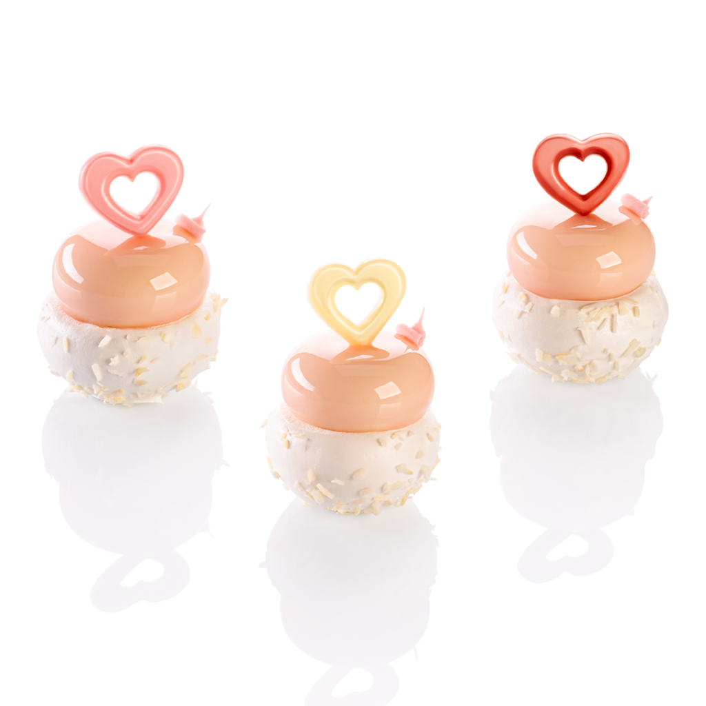 Beza na walentynki z sercami