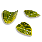 czekoladowe wygięte liście